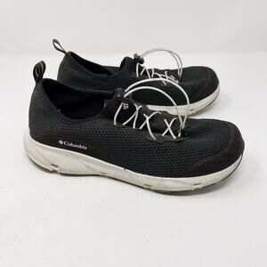 Columbia Womens Size 5 Black Comfort Casual Sneakers Pull Tab Closure